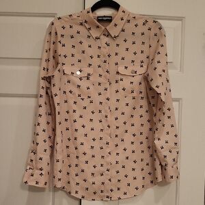 Karl Lagerfeld Bow Blouse Approx Size MED